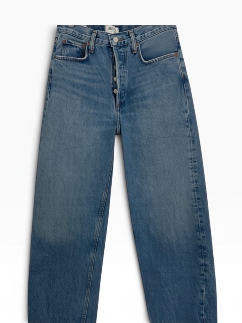 AGOLDE Low Slung Baggy Jeans Libertine Blue Wash Size 25